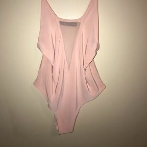Light pink bodysuit from BooHoo!